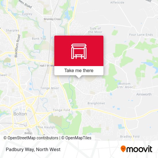 Padbury Way map