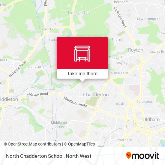 North Chadderton School map