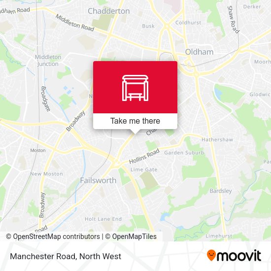 Manchester Road map
