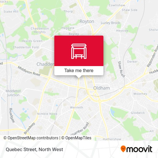 Quebec Street map