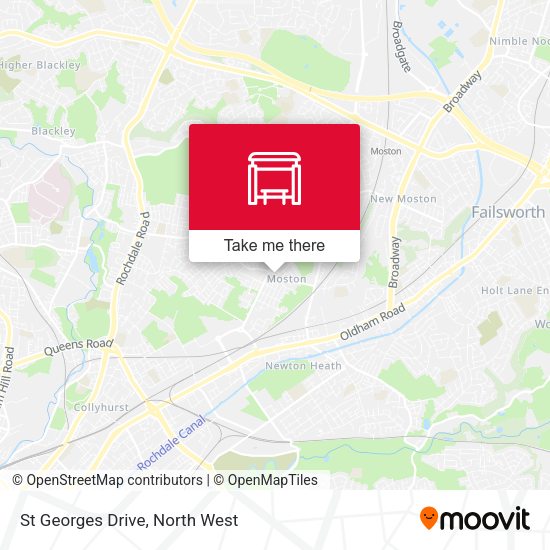 St Georges Drive map