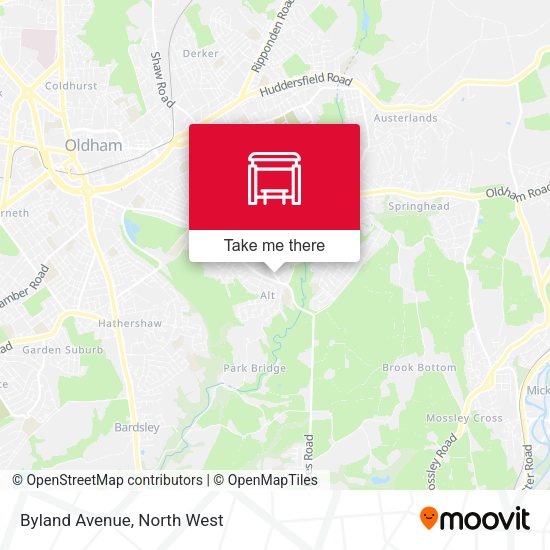Byland Avenue map
