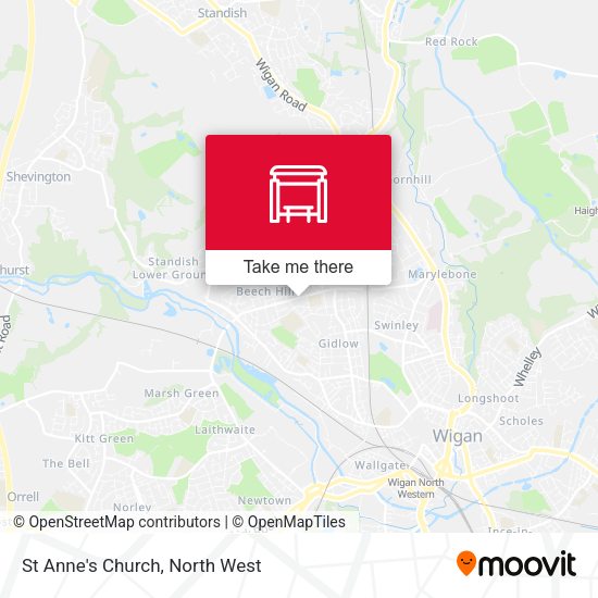 St Anne's Church map