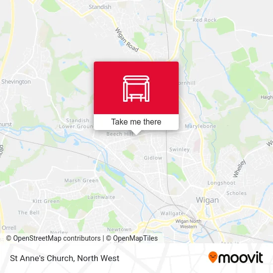 St Anne's Church map