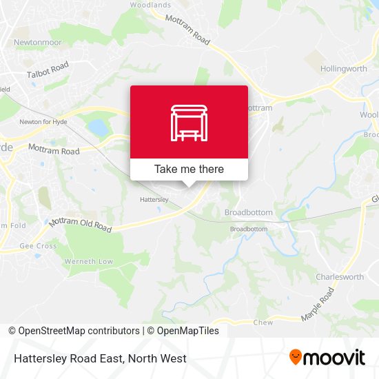 Hattersley Road East map