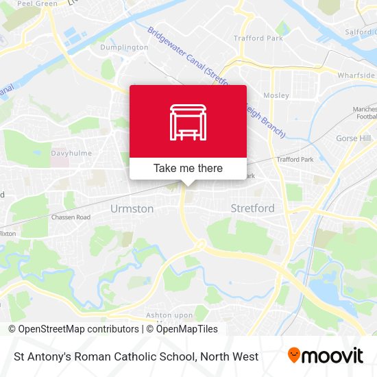 St Antony's Roman Catholic School map