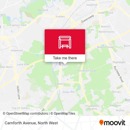 Carnforth Avenue map