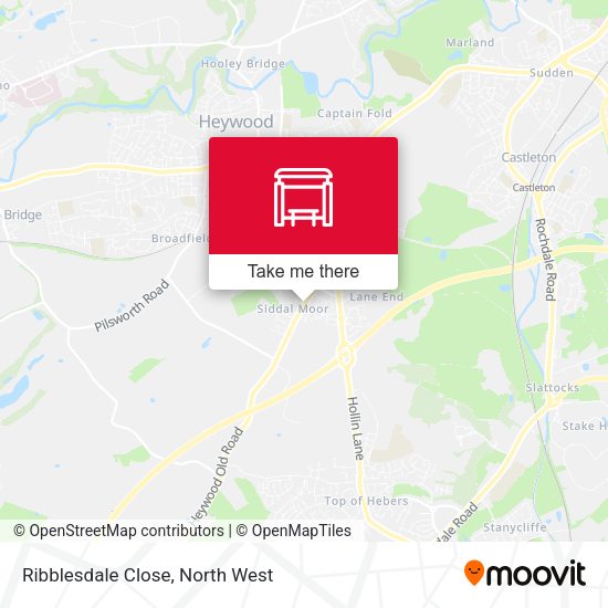 Ribblesdale Close map