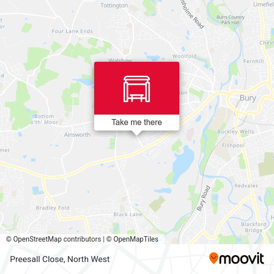 Preesall Close map