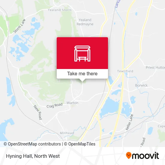 Hyning Hall map