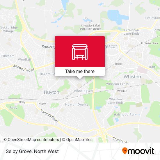 Selby Grove map