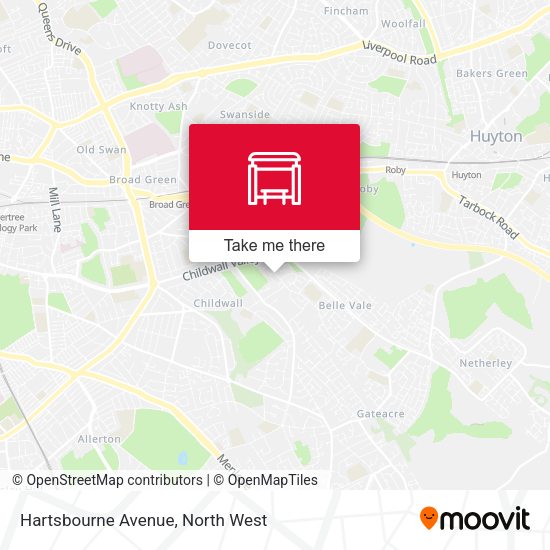 Hartsbourne Avenue map