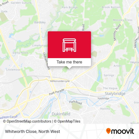 Whitworth Close stop Routes, Schedules, and Fares