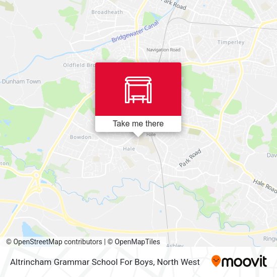 Altrincham Grammar School For Boys map