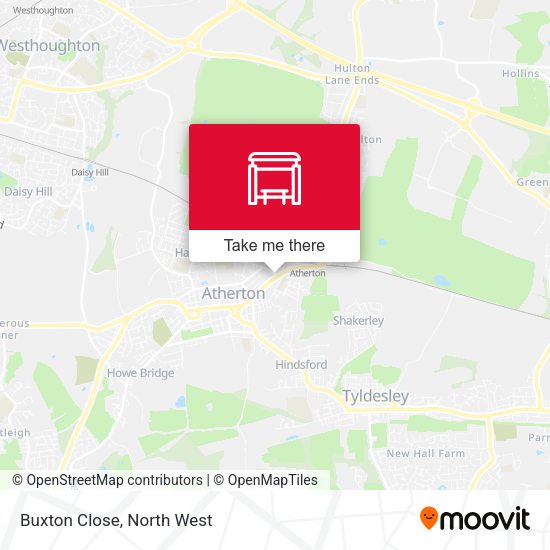 Buxton Close map