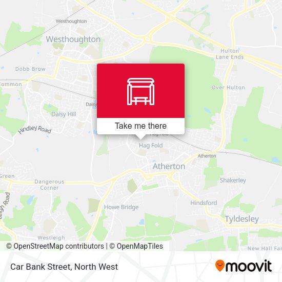 Car Bank Street map