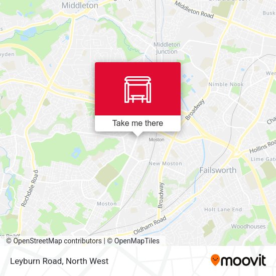 Leyburn Road map