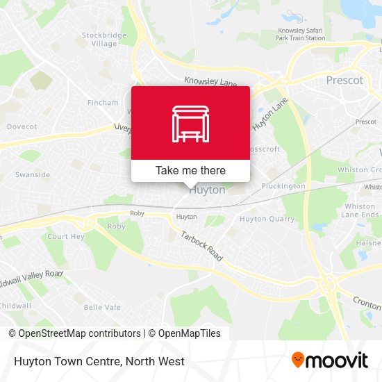 Huyton Town Centre map