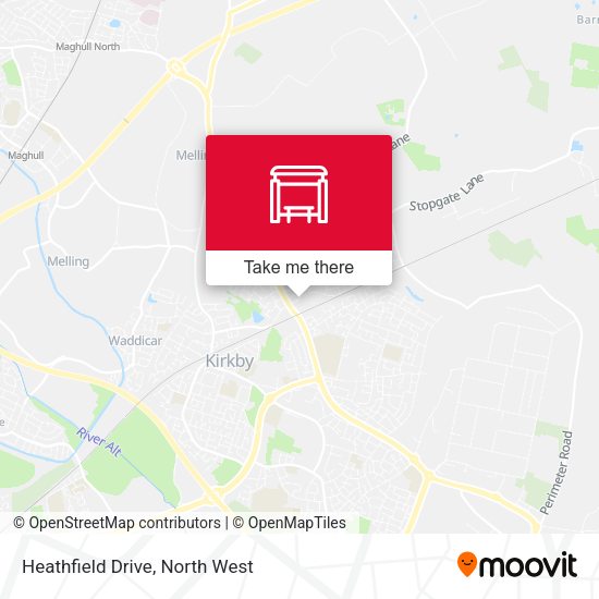 Heathfield Drive map
