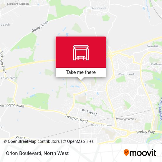 Orion Boulevard map