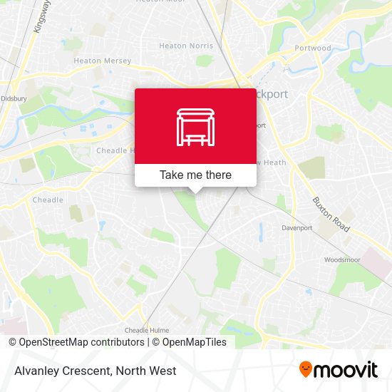 Alvanley Crescent map