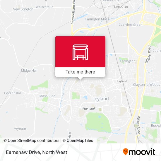 Earnshaw Drive map