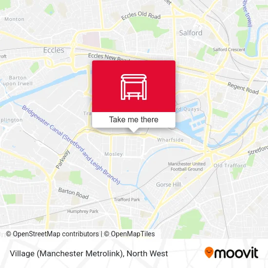 Village (Manchester Metrolink) map