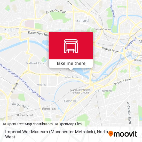 Imperial War Museum (Manchester Metrolink) map