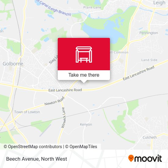 Beech Avenue map