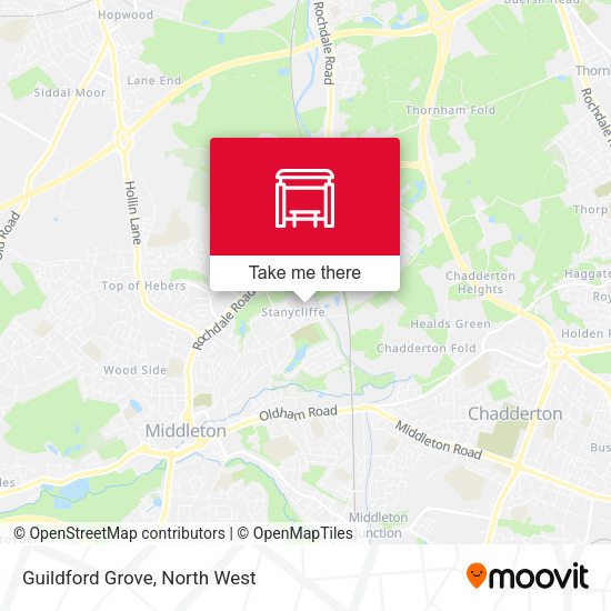 Guildford Grove map