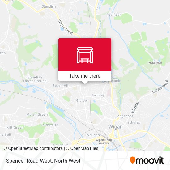 Spencer Road West map