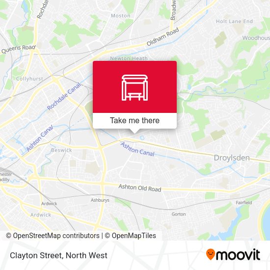 Clayton Street map