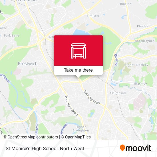 St Monica's High School map