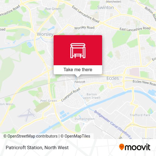 Patricroft Station map