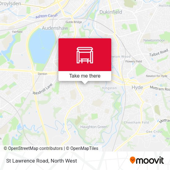 St Lawrence Road map