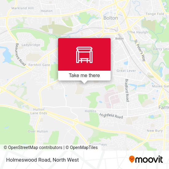 Holmeswood Road map