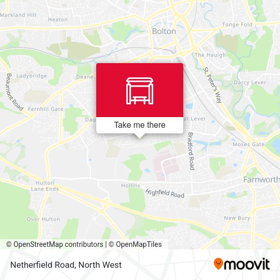 Netherfield Road map