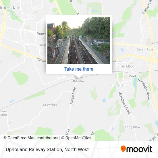 Upholland Railway Station map