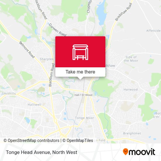 Tonge Head Avenue map