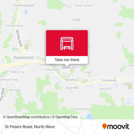 St Peters Road map