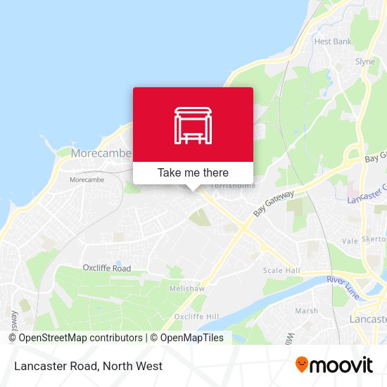 Lancaster Road map