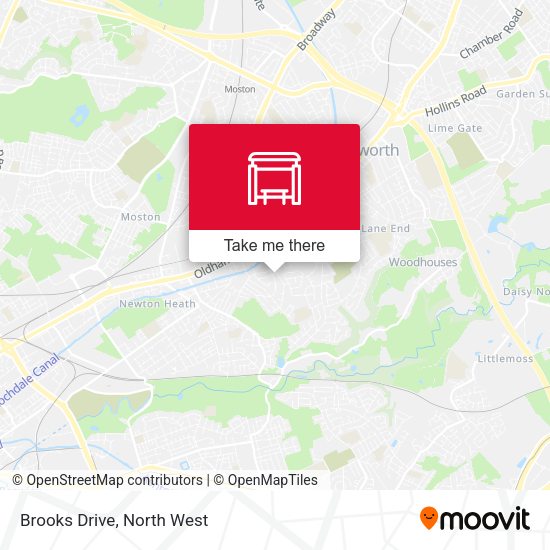 Brooks Drive map
