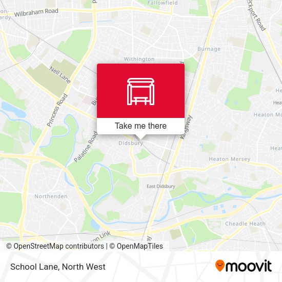School Lane map