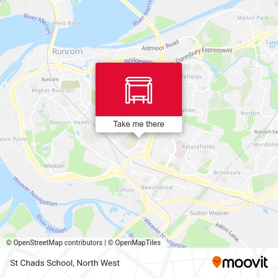 St Chads School map