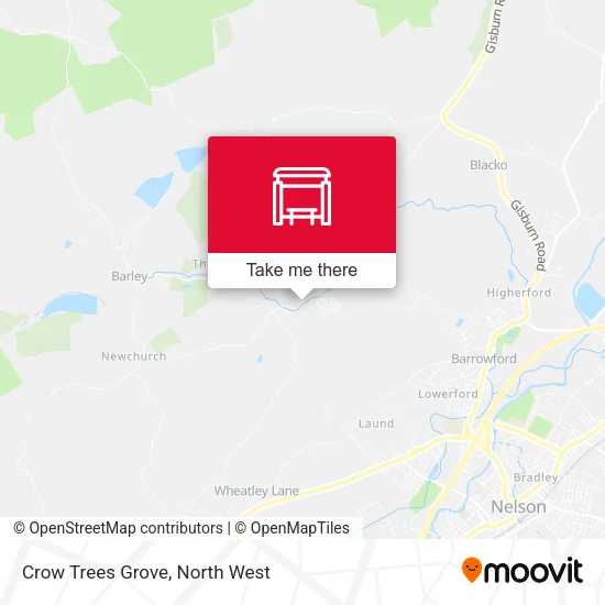 Crow Trees Grove map
