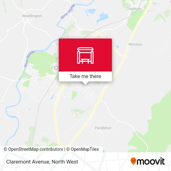 Claremont Avenue map