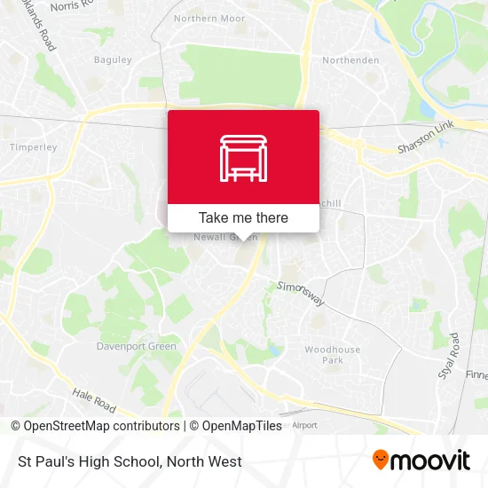 St Paul's High School map