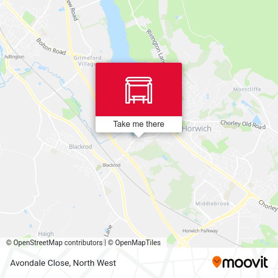 Avondale Close map