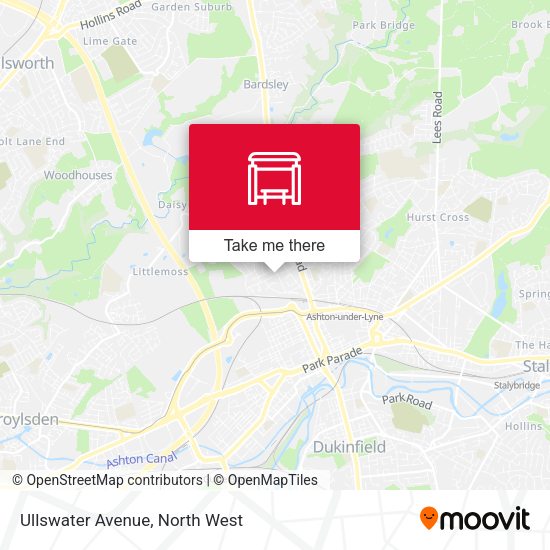 Ullswater Avenue map