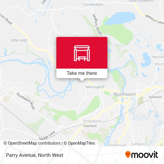 Parry Avenue map